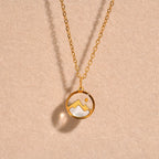Collier avec Pendentif Montagne et Lune