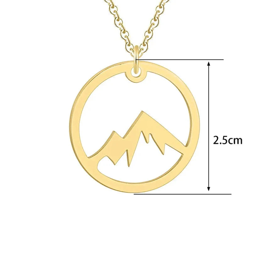 Mountain Pendant Necklace for Men or Women