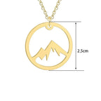 Mountain Pendant Necklace for Men or Women