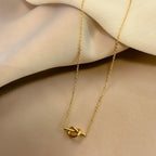 Collier avec pendentif noeud pour femme