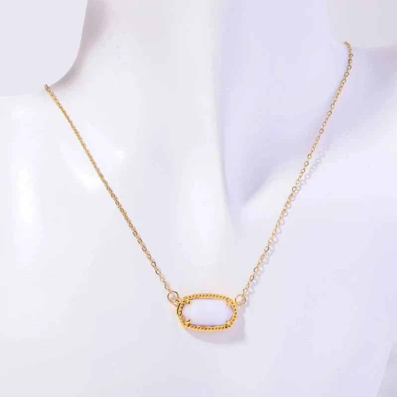 Collar con Colgante de Cristal de Color Signo del Zodiaco