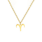Collier avec Pendentif Dorés Signe du Zodiaque