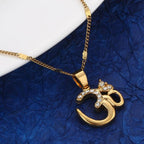 Gold Om Buddhist Necklace