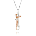 Collier Câlin d'Amour or rose