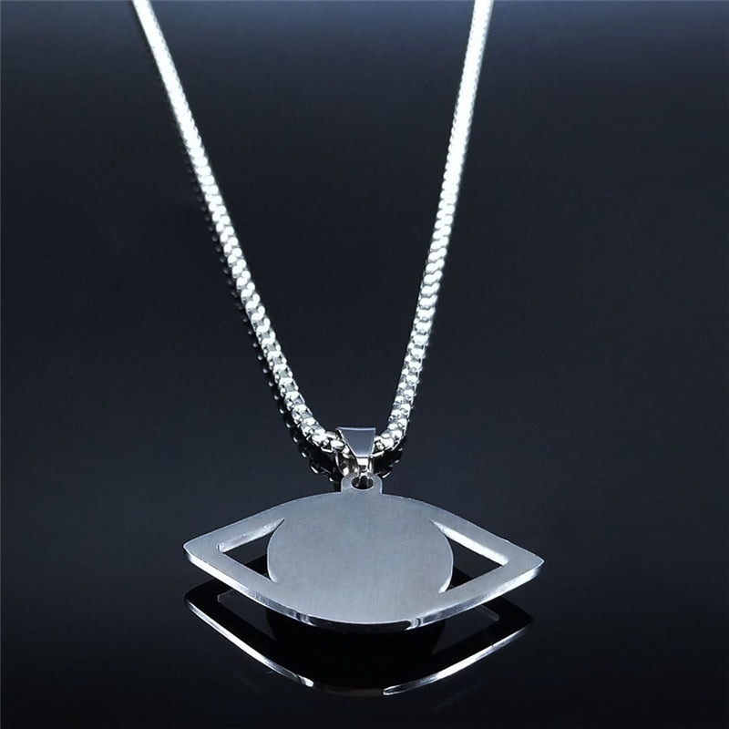 Collier Contre le Mauvais Oeil Bleu Grec Turc Matiasma Mataki Pendentif