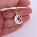 Collar colgante de media luna para mujer