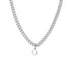 Collier homme avec pendentif personnalisé initiale  o