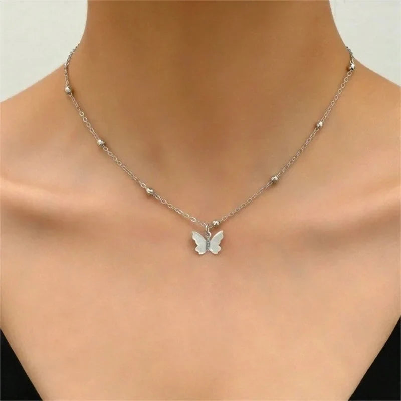 Collier de dos papillon - chaîne dorsale pour femme 