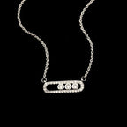 Oriental Silver Infinity Necklace