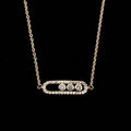 Oriental Rose Gold Infinity Necklace