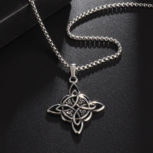 Wiccan Pendant Witch's Knot Protection Necklace