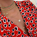 Collar en Y - cadena de escote estrella para mujer 