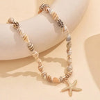 Collier et pendentif coquillage et étoile de mer