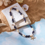 Collar con colgante de estrella de mar para mujer