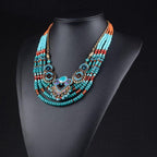 Collier Ethnique Turquoise