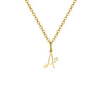 Collier femme avec pendentif initiale lettre et coeur a