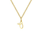 Collier femme avec pendentif initiale lettre et coeur o