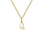 Collier femme avec pendentif initiale lettre et coeur q