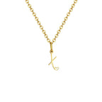 Collier femme avec pendentif initiale lettre et coeur x