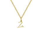 Collier femme avec pendentif initiale lettre et coeur z