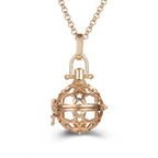 Collier Femme Enceinte Bola de Grossesse avec Pendentif  Creux
