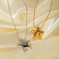 Collar de mujer con colgante de estrella oro