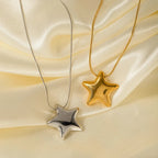 Collar de mujer con colgante de estrella oro