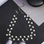 Original White Pearl Silver Choker Necklace