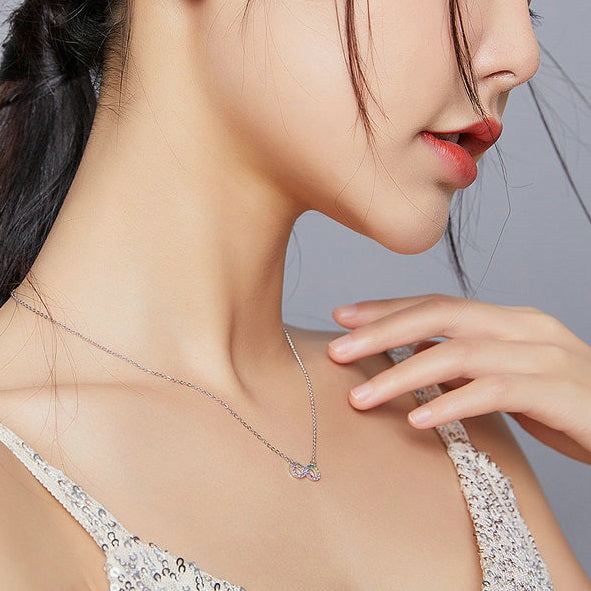 collar infinito plata