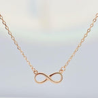 Infinity Necklace Rose Gold