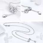 Infinity Pendant Necklace in Silver