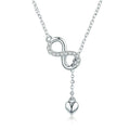 Infinity Pendant Necklace in Silver