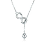 Infinity Pendant Necklace in Silver
