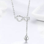Infinity Pendant Necklace in Silver