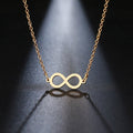 Infinity Pendant Necklace for Women Gold