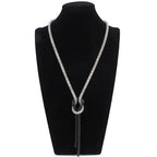Long necklace with knot pendant