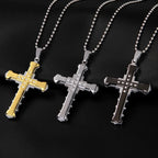 Collier & Médaillon Croix Homme argent