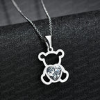 Collier Ours Pierre Argent