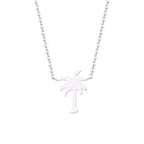 Collier Palmier Or & Argent pour Femme argent