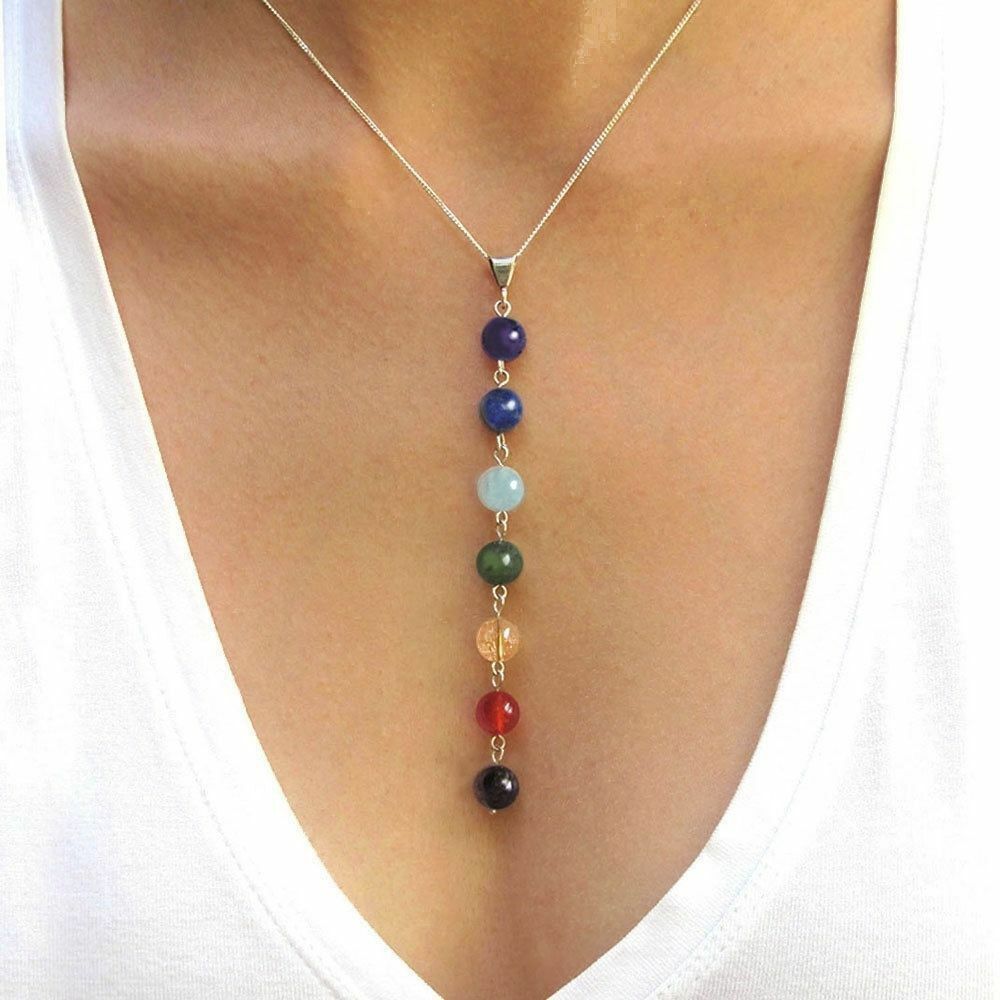 Collar y Colgante 7 Chakras Mujer