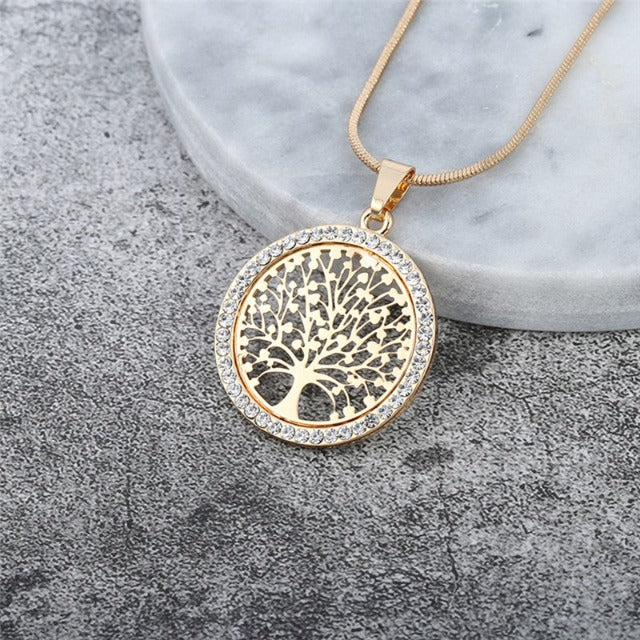Collar Colgante Árbol de la Vida para Mujer en oro
