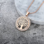 Collar Colgante Árbol de la Vida para Mujer en oro rosa