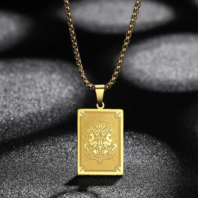 Collier Pendentif avec Signe du Zodiaque or