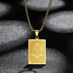 Collier Pendentif avec Signe du Zodiaque