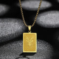 Collier Pendentif avec Signe du Zodiaque