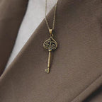 Collar con Colgante de Llave Vintage para Mujer