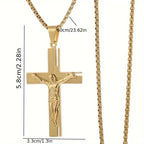 Collier & Pendentif Crucifix Homme Jésus Croix