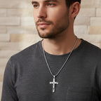 Collier & Pendentif Crucifix Homme Jésus Croix