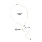 Collar Colgante para la Espalda para Mujer