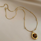 Collar Colgante de Protección Ojo de Tigre B